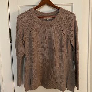 Crew Neck Weave Detail Sweater